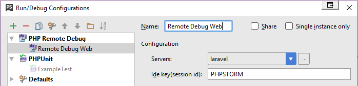 Settings/EditRunConfigurationRemoteWebDebug